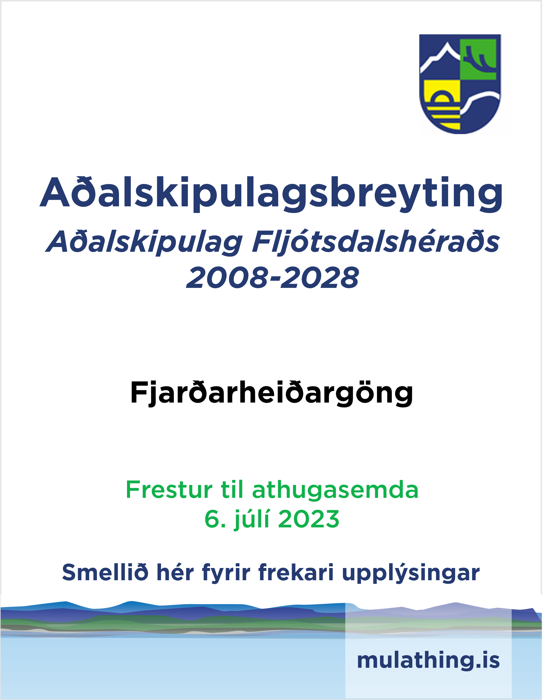 Múlaþing - Fjarðarheiðargöng maí 2023
