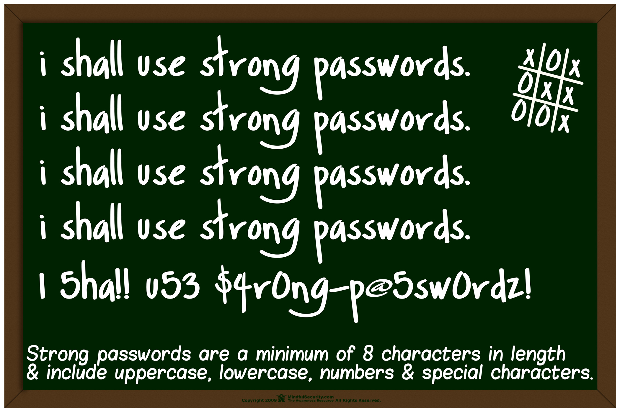 3 passwords